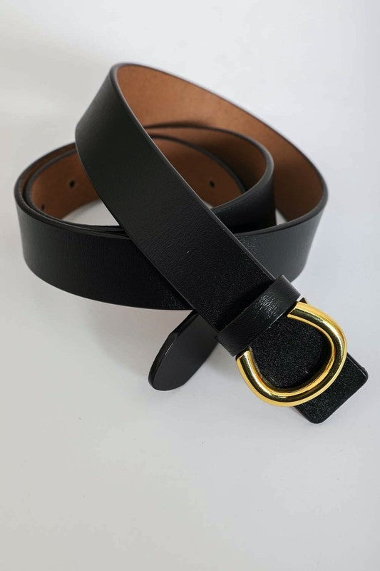 Minimalist Gold Horseshoe Belt