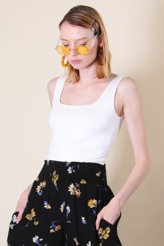 The Greta Square Neck Double Layer Tank Top