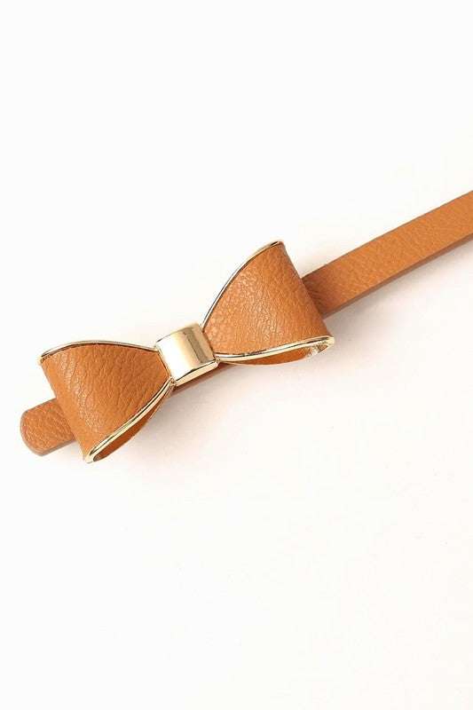 The Coquette Bow Skinny Belt