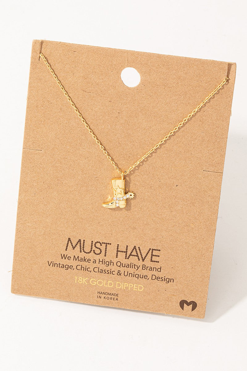 The Kick Up Dust Cowboy Necklace