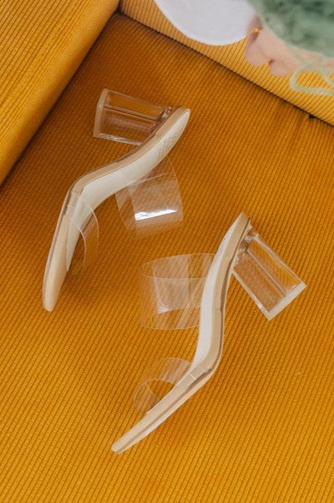 The Emma Clear Block Heels