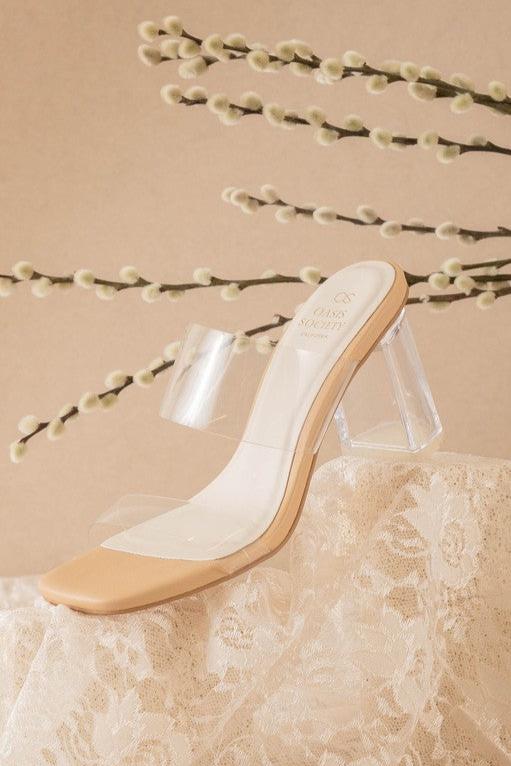 The Emma Clear Block Heels