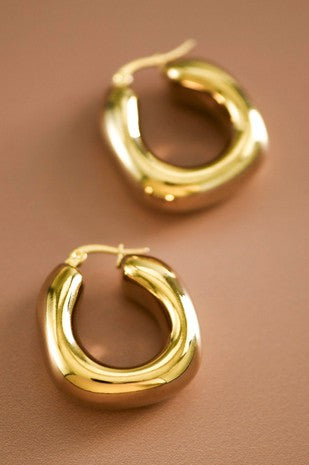 The Gleam Team Gold Hoop Earrings