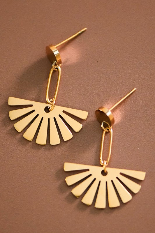 The Rise and Shine Gold Drop Earrings
