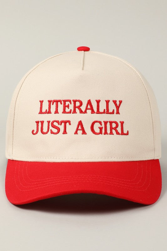 The "Literally Just A Girl" Trucker Hat