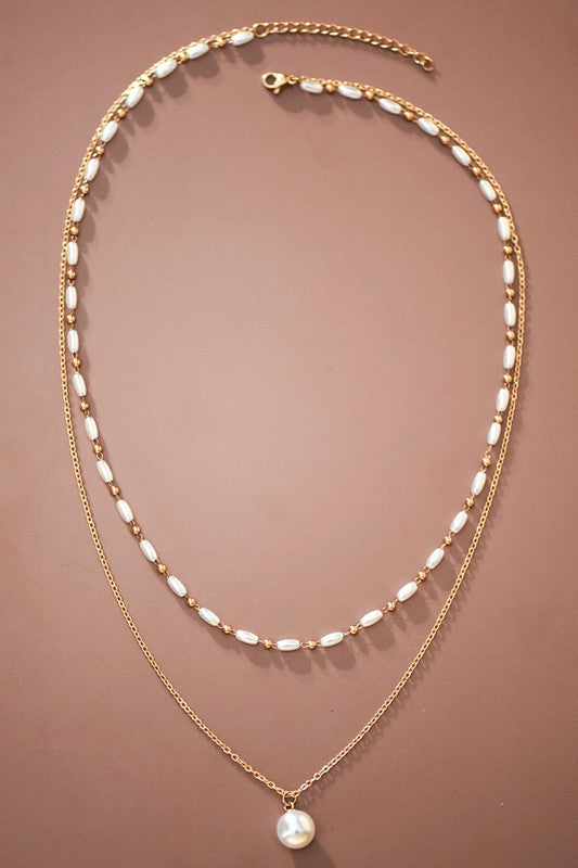 The Twice as Nice Layered Pearl Necklace