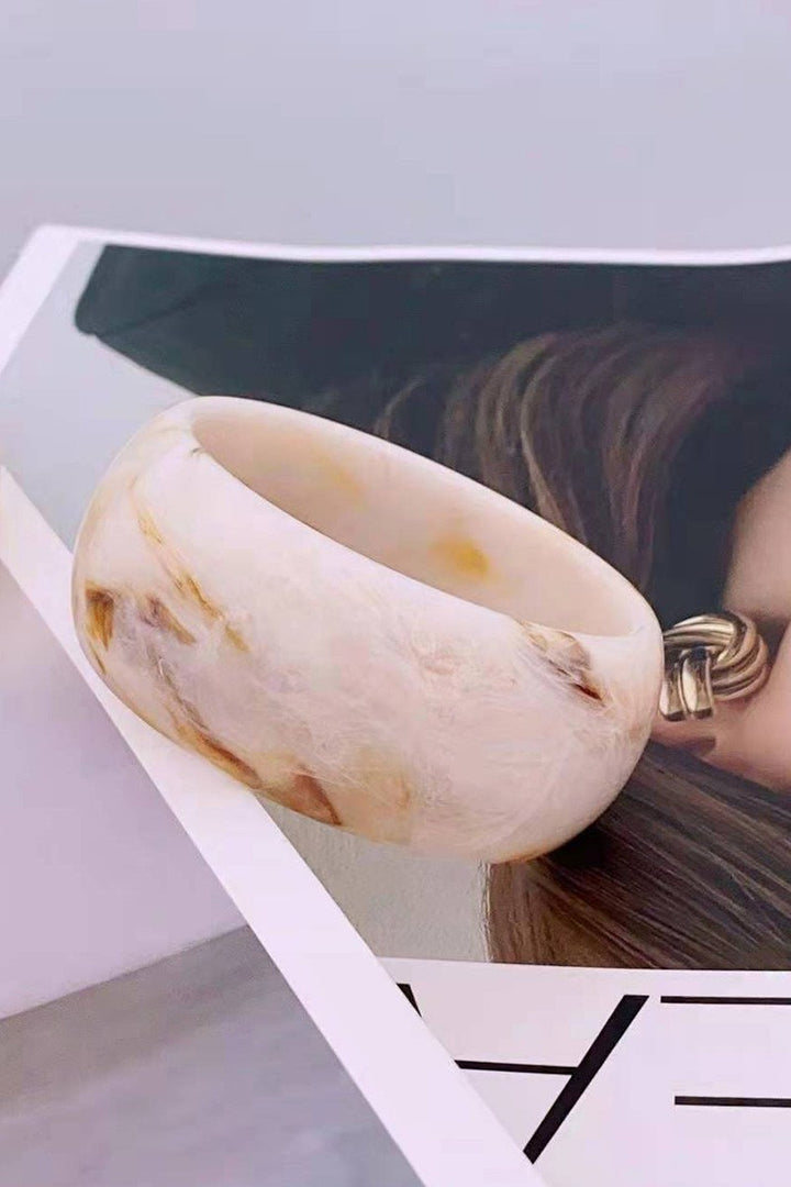 The Finish The Look Chunky Marbled Bracelets