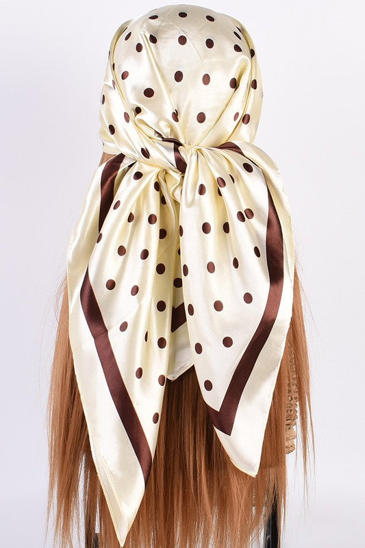 The Dot Com Silk Printed Silk Scarf
