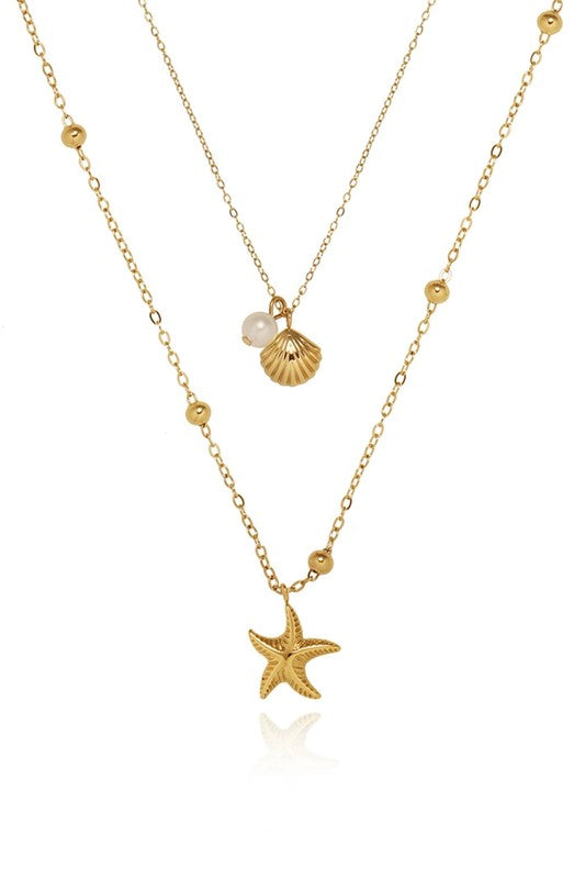 The Salt and Sparkle Layered Necklace