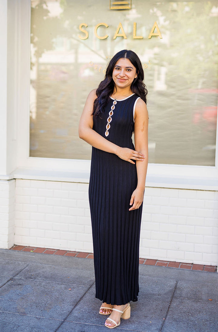 The Keeping In Contact Ribbed Maxi Dress