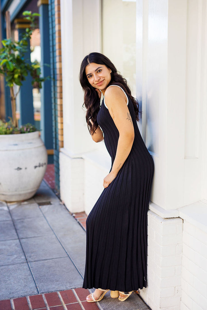 The Keeping In Contact Ribbed Maxi Dress