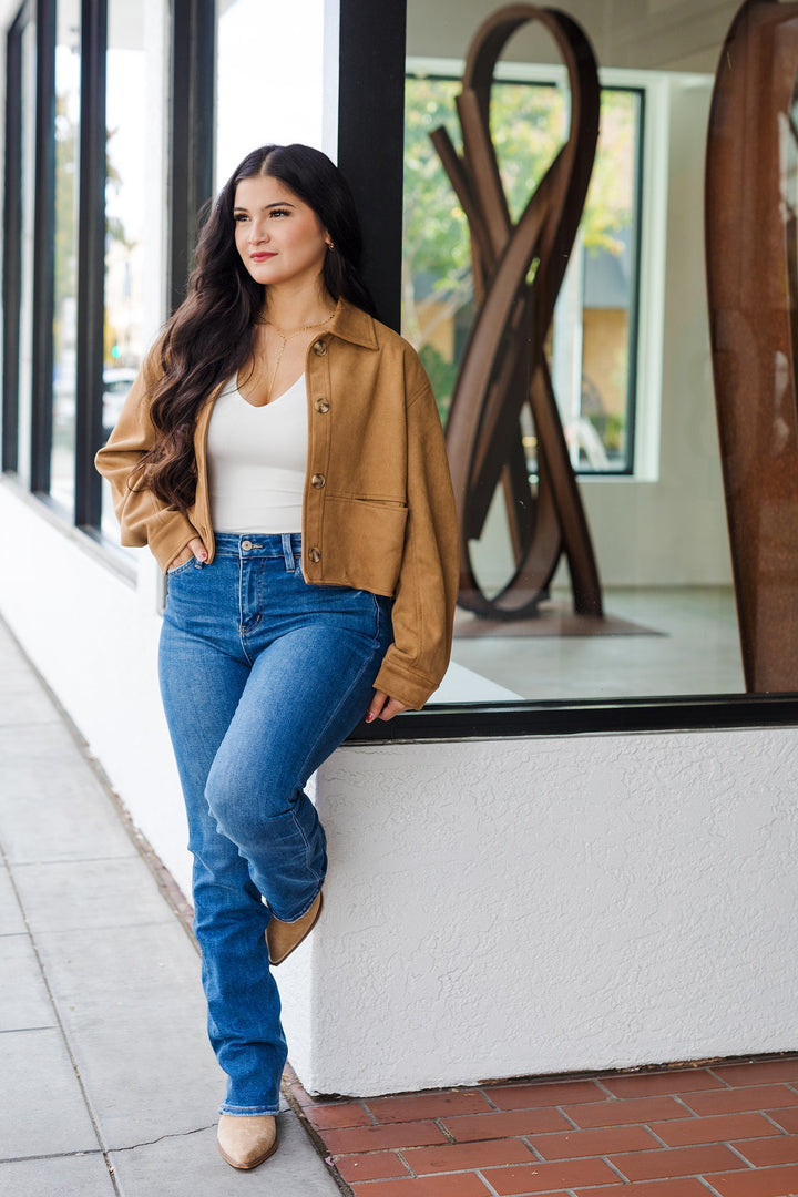 The Saddle Up Faux Suede Jacket