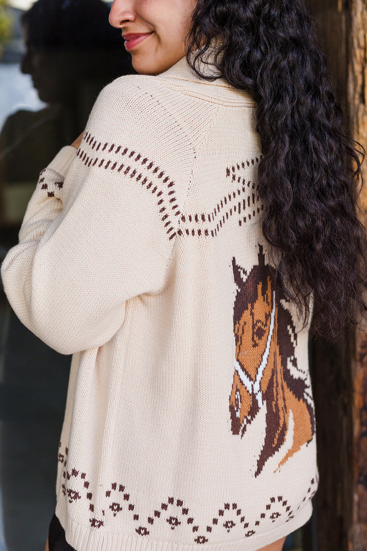 The Giddy Up Horse Knit Cardigan