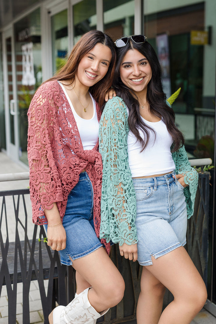 The Moon Garden Crochet Kimono