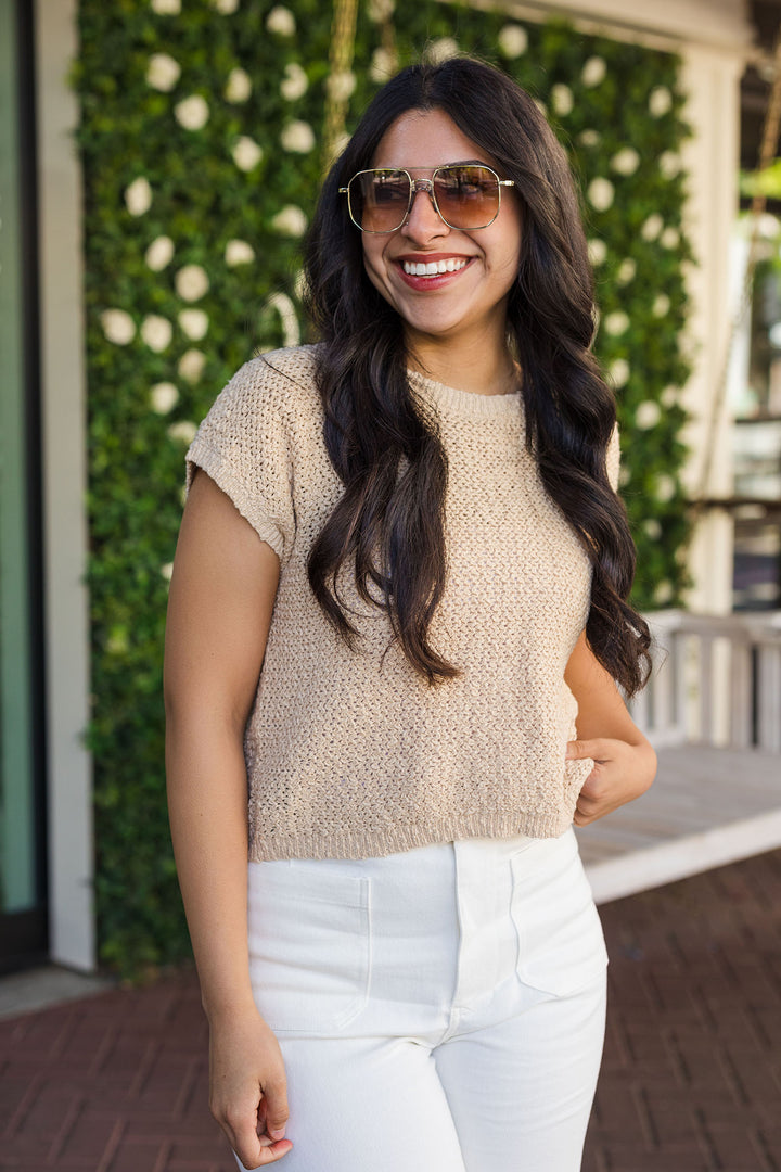The Olive Branch Short Sleeve Summer Sweater
