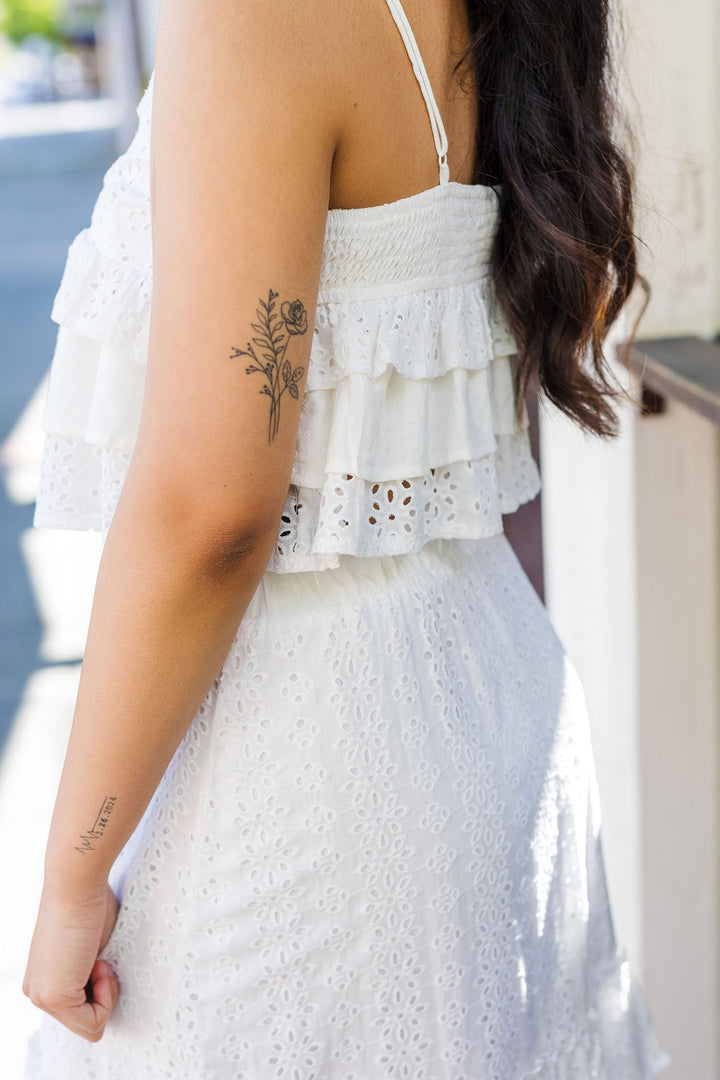 The Seaside Park Eyelet Cami Top