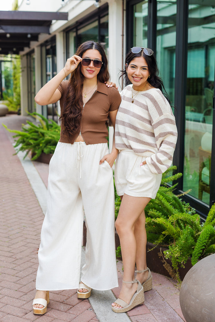 The Day On The Bay Striped Knit Sweater