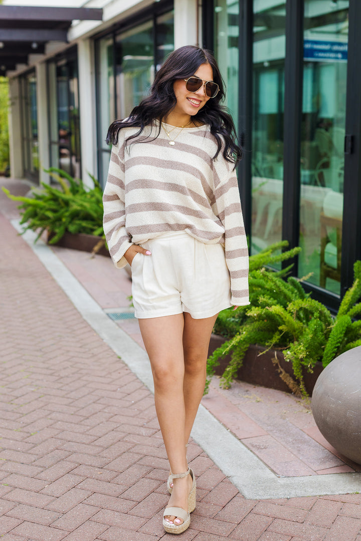 The Day On The Bay Striped Knit Sweater