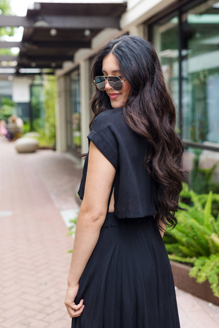 The Cassie Linen Skirt Set