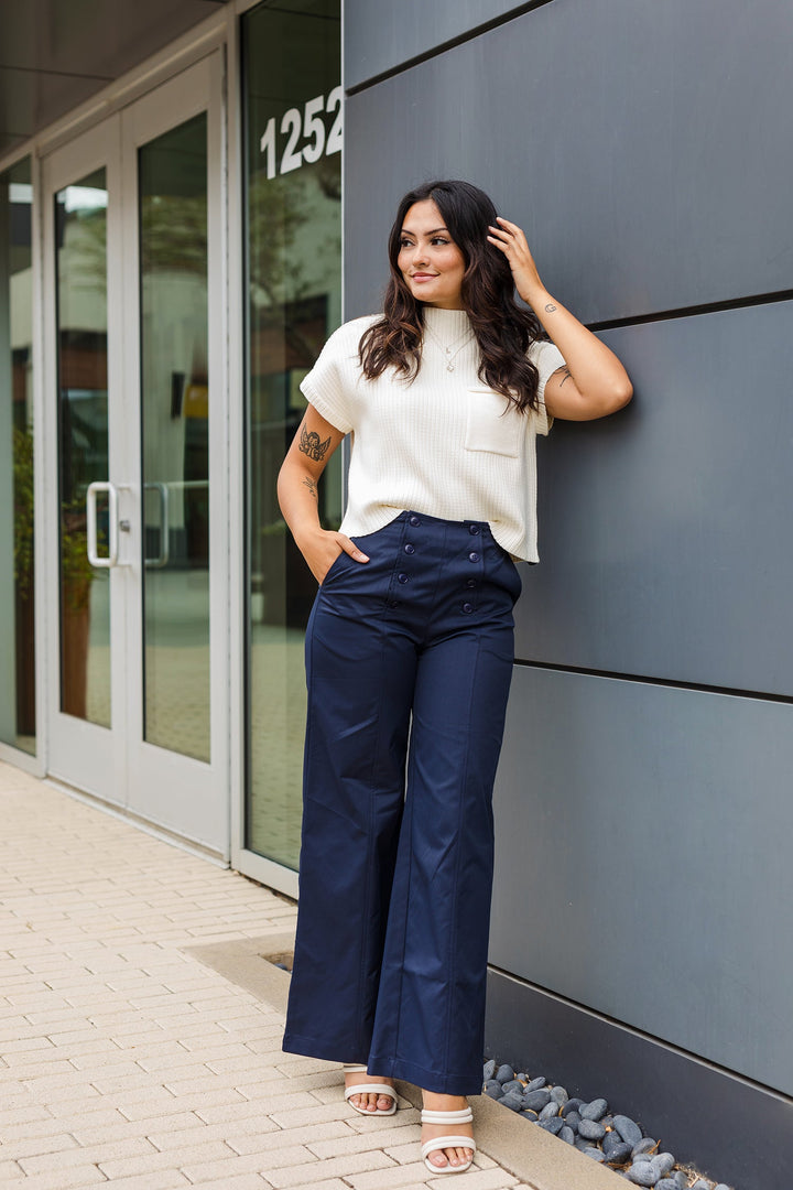 The Pocket Change Short Sleeve Sweater