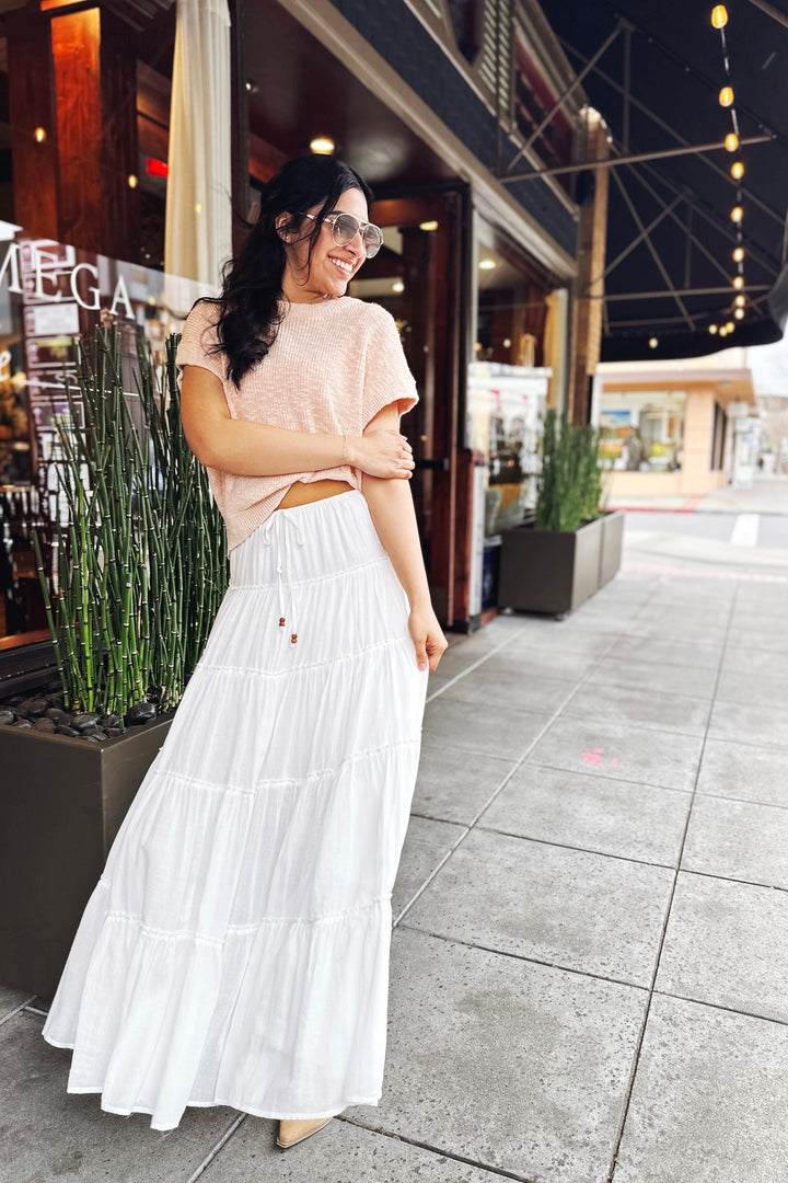 The Girl Like Me Tiered Maxi Skirt
