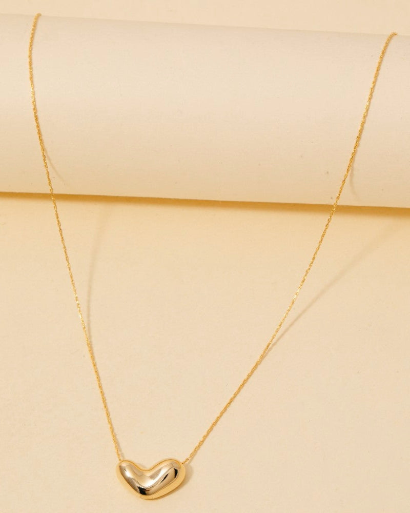 The Bubble Heart Pendant Necklace
