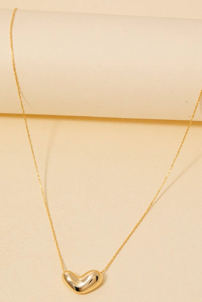 The Bubble Heart Pendant Necklace