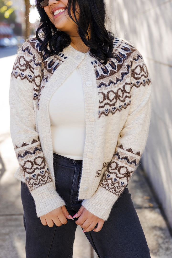 The Nordic Fair Isle Knit Cardigan