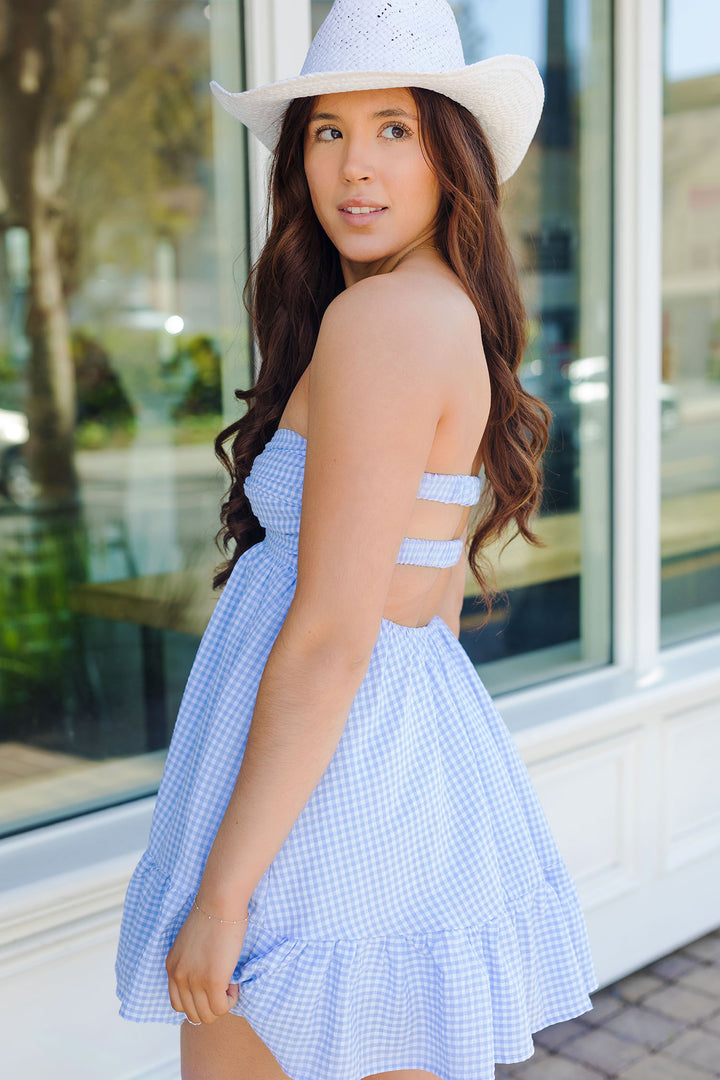 The Picnic In The Park Gingham Romper