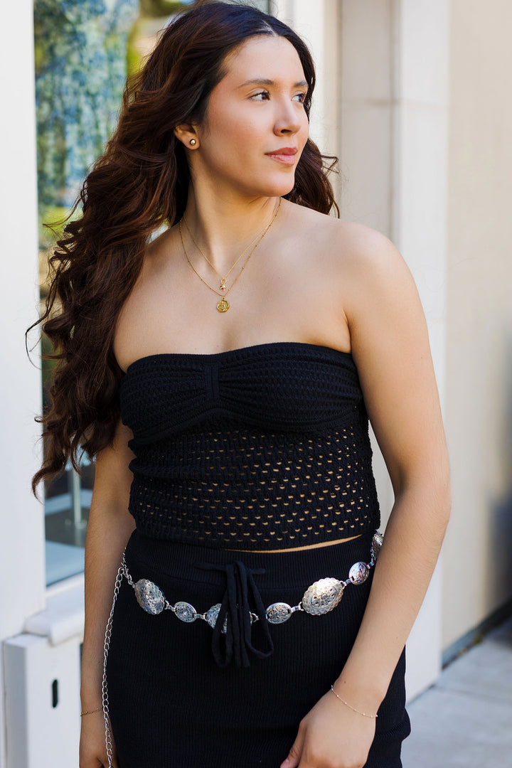 The Sun-Kissed Crochet Tube Top