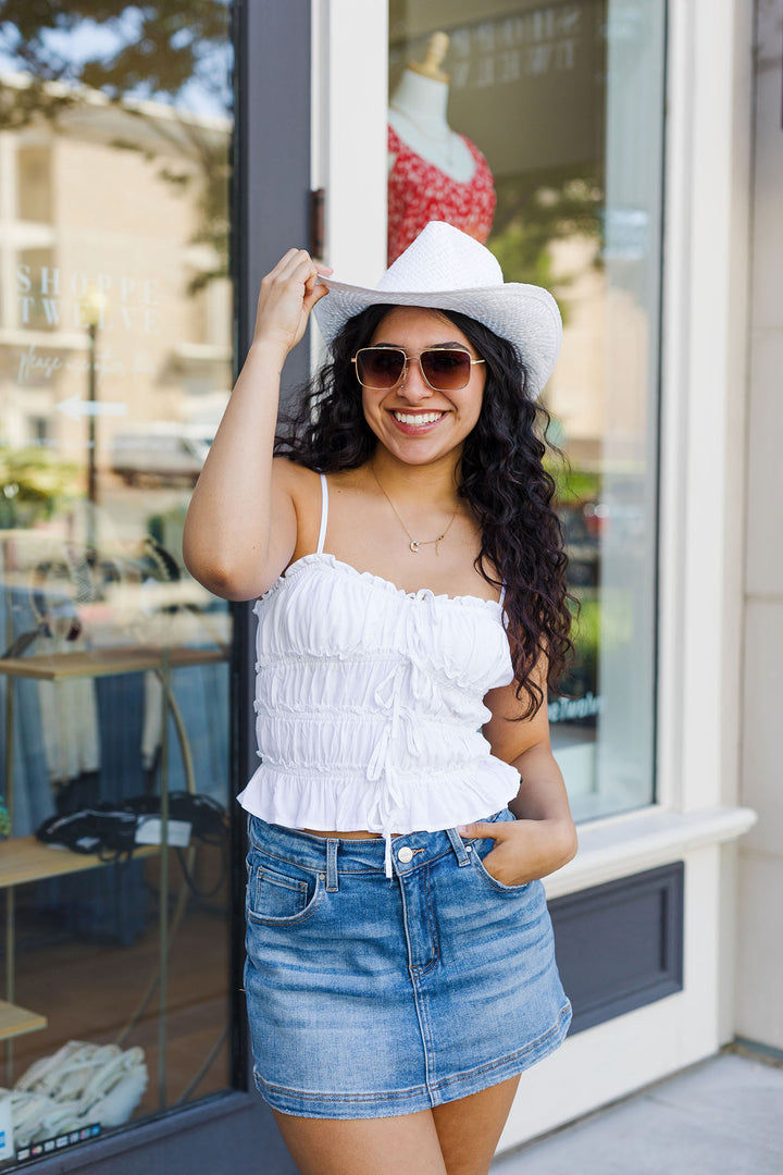 The Frill Seeker Tiered Cami Top