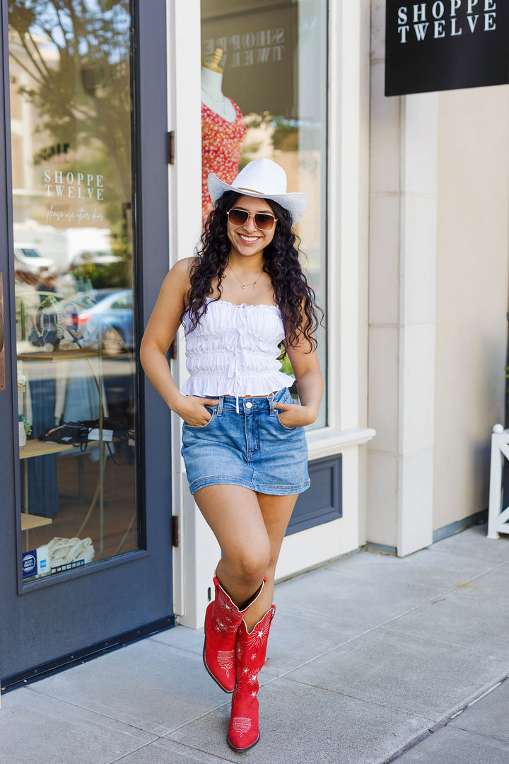 The Frill Seeker Tiered Cami Top