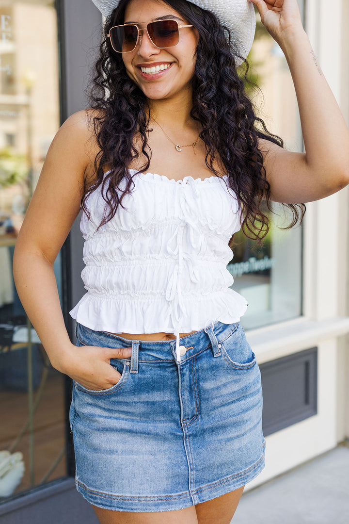 The Frill Seeker Tiered Cami Top