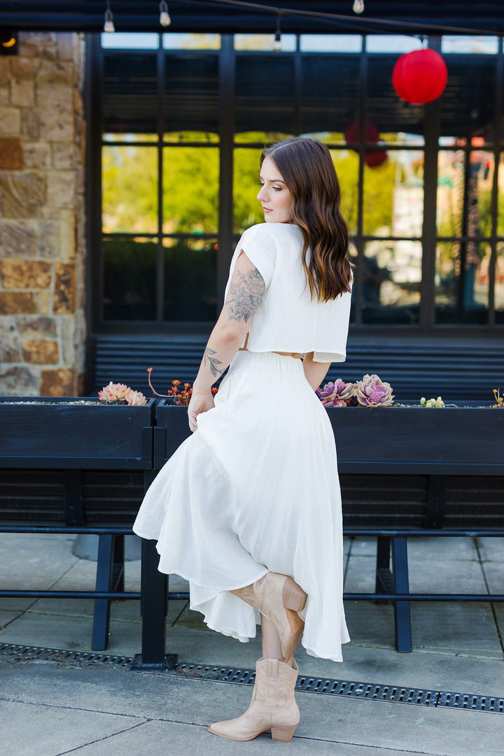 The Cassie Linen Skirt Set