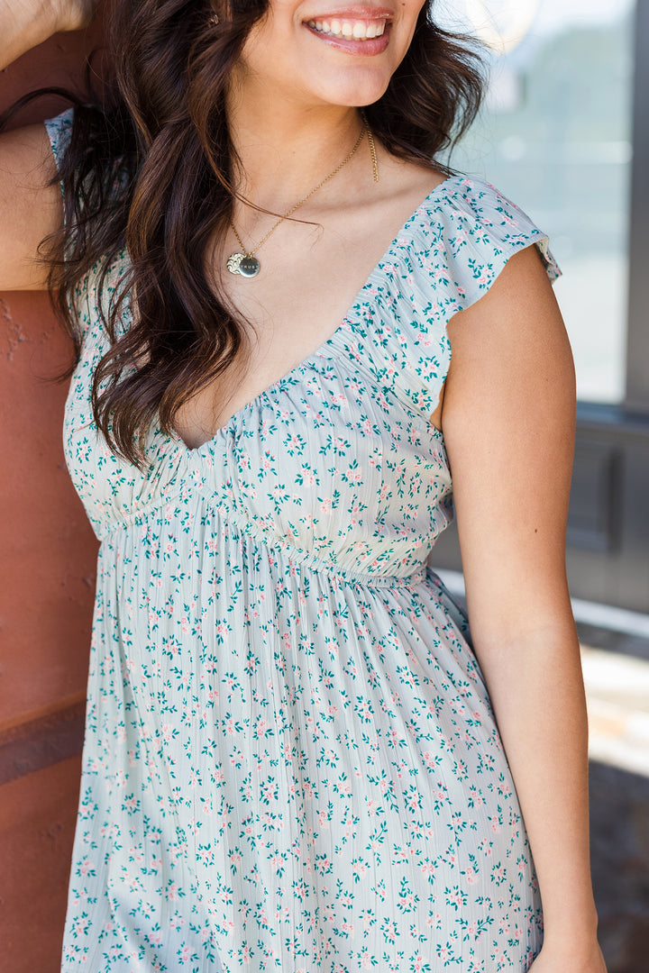 The Mint Condition Floral Print Mini Dress
