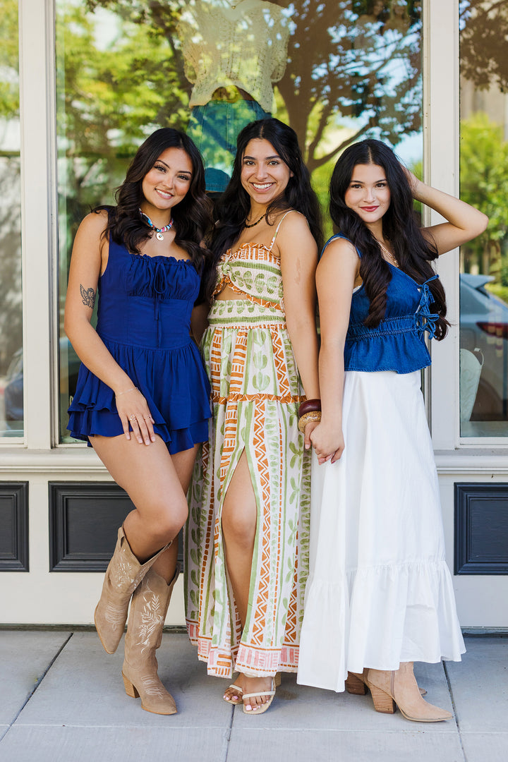 The Spin Me 'Round Tiered Sleeveless Romper