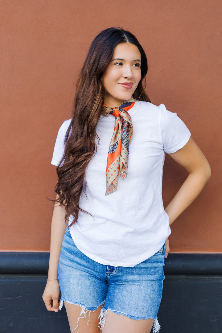 The Better Than Basic White Acid Wash Cotton Tee