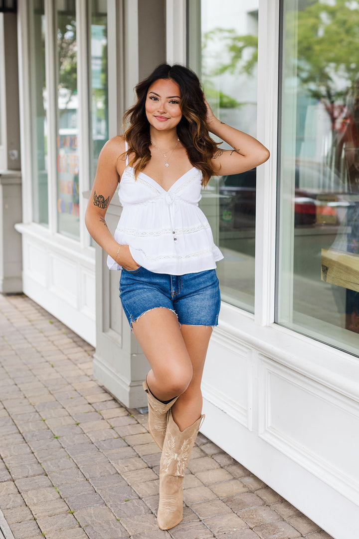 The Belle of the Bow Babydoll Top