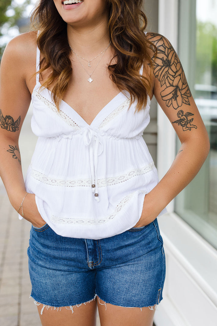 The Belle of the Bow Babydoll Top
