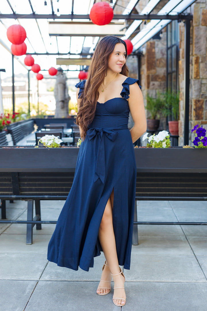 The Heaven Sent Corset Flutter Dress