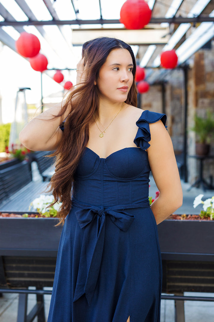 The Heaven Sent Corset Flutter Dress