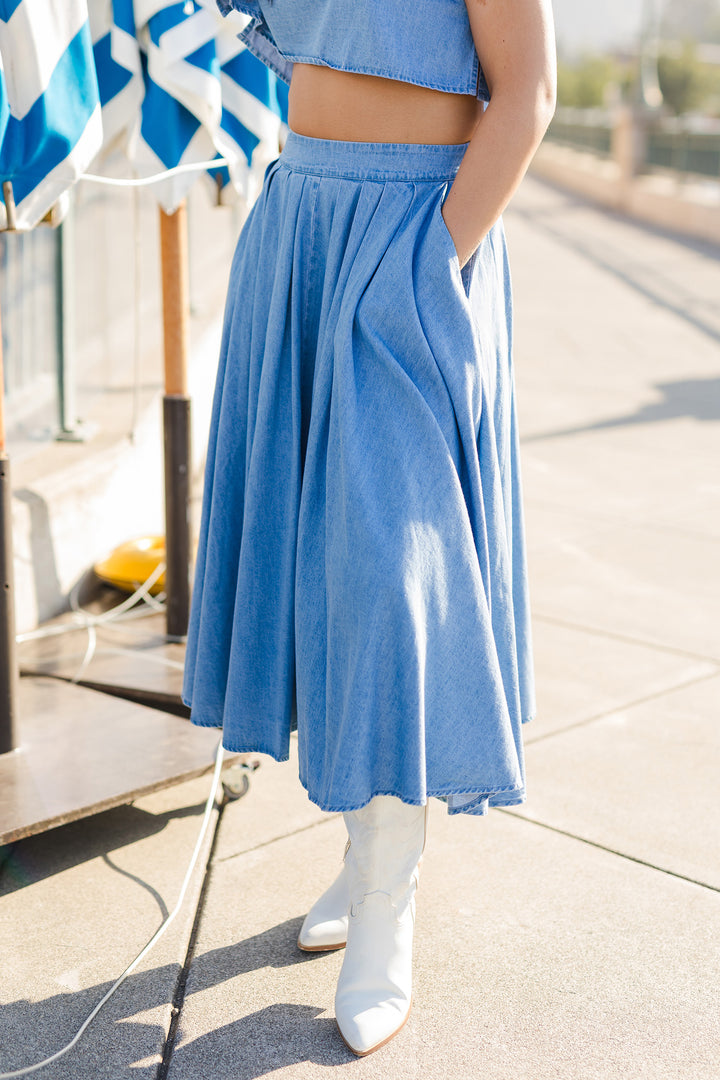 The Cassie Linen Skirt Set