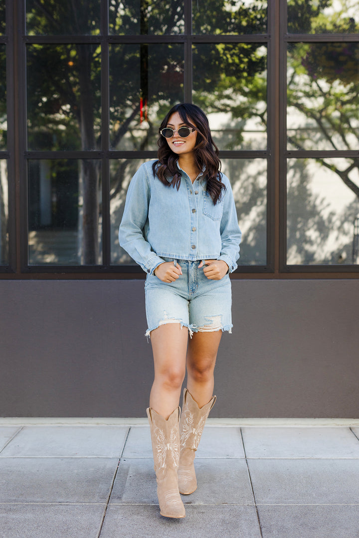The Desert Dibs Denim Shacket
