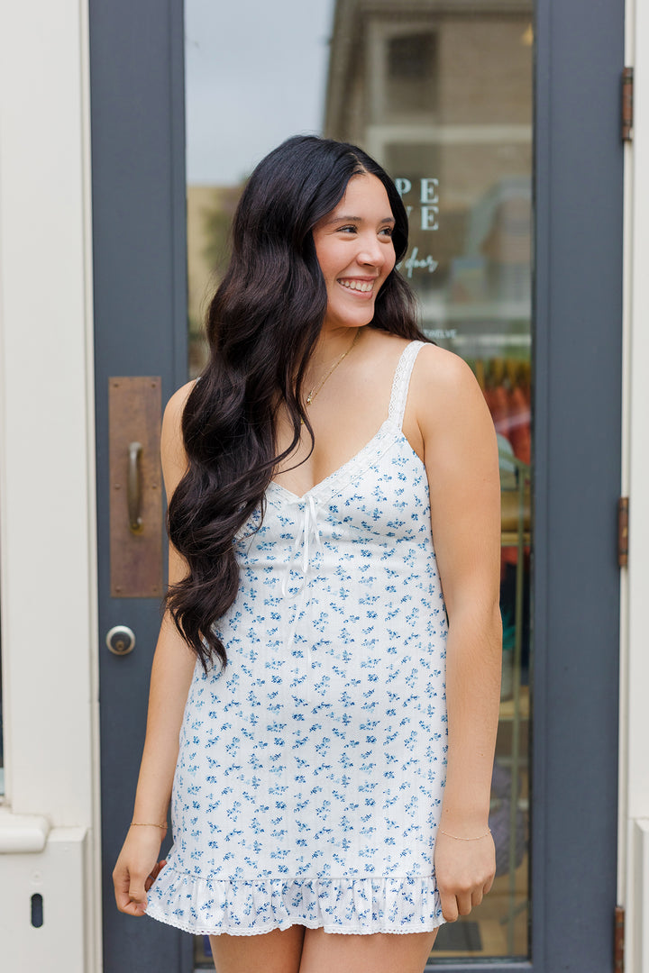 The Bloom Service Floral Mini Dress