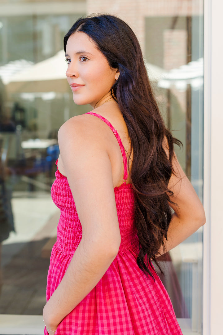 The Cherry On Top Gingham Maxi Dress