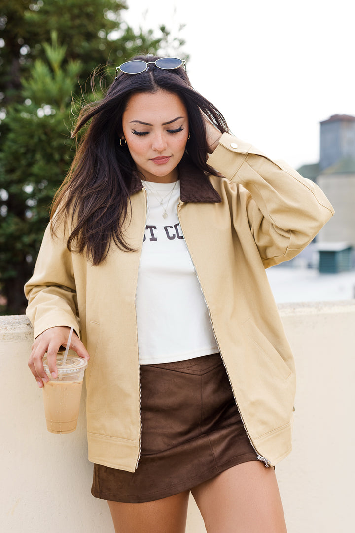 The Desert Palm Suede Mini Skirt