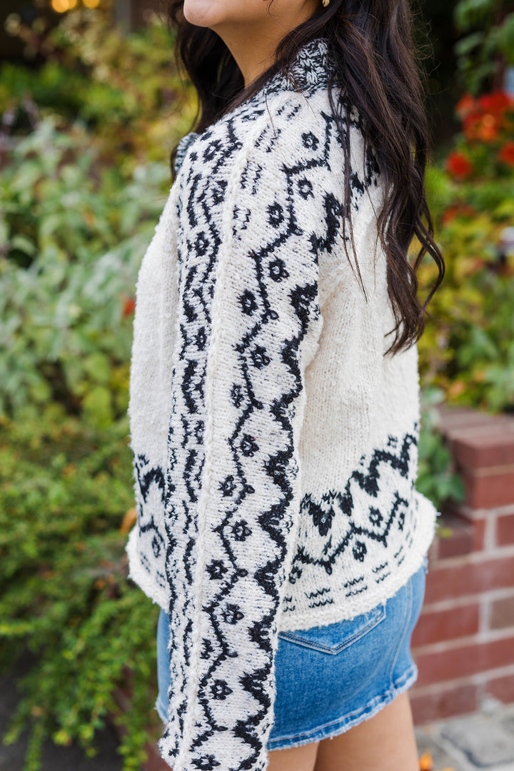The Nomad Lines Patterned Cardigan
