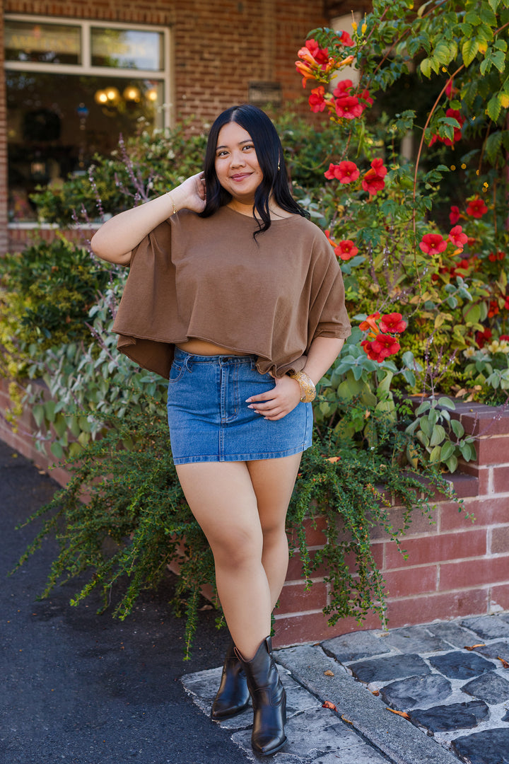 The Only One Dye & Wash Oversized Top