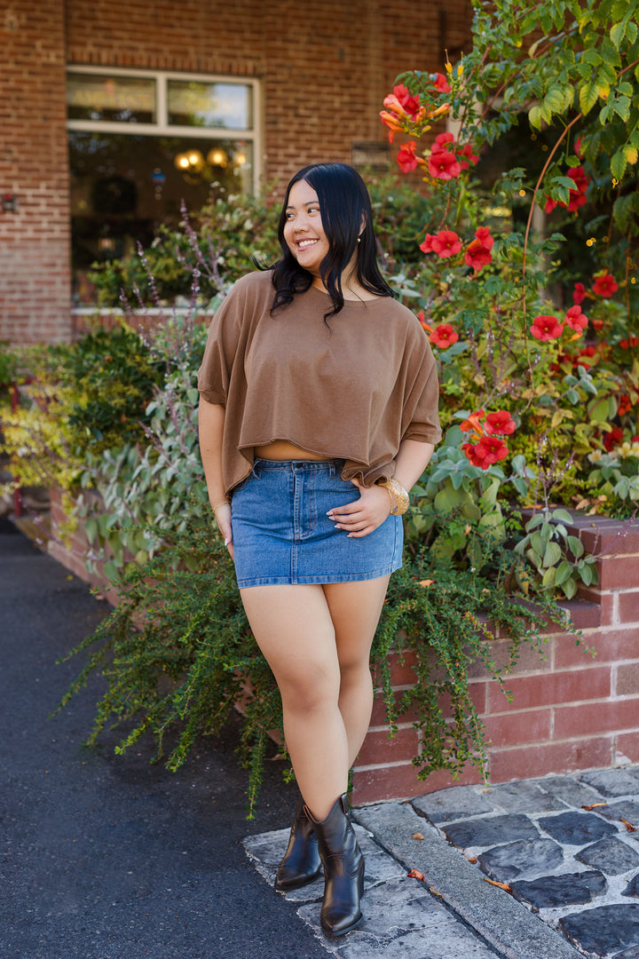 The Only One Dye & Wash Oversized Top