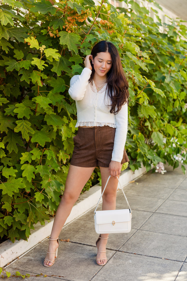 The Lovely In Lace White Cardigan Top